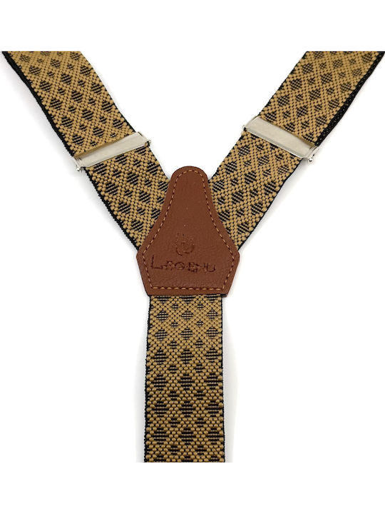 Legend Accessories Suspenders Printed Brown