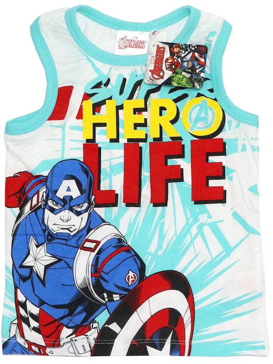 Marvel Παιδική Πιτζάμα Καλοκαιρινή Γκρι
