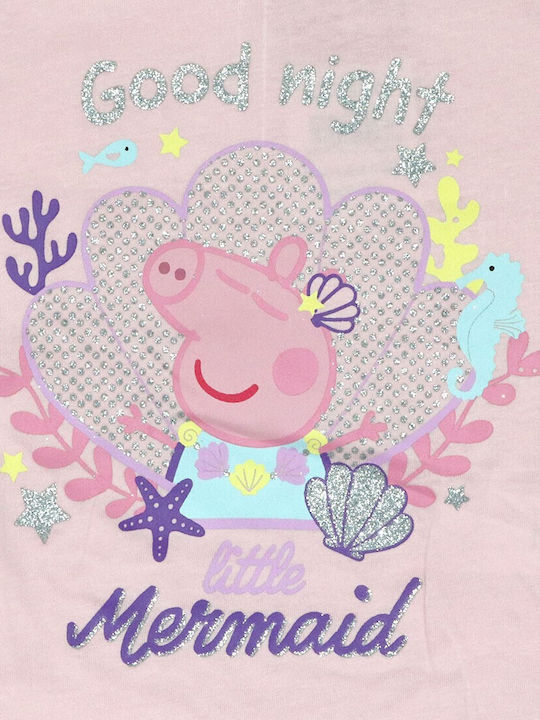 Peppa Pig Παιδική Πιτζάμα Καλοκαιρινή Ροζ