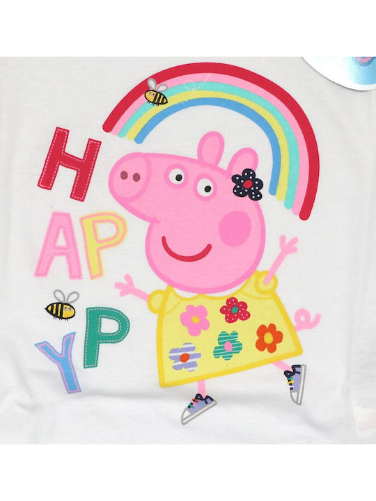 Peppa Pig Kids' Pajamas Summer White