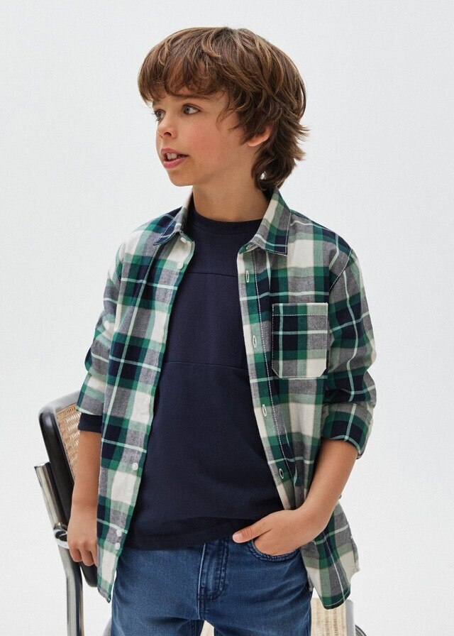 【LA MER MA MAISON】25SS★ ROUND NECK CHECK SHIRT LA MER MA MAISON】25SS☆ ROUND NECK CHECK SHIRT (LA MER MA
