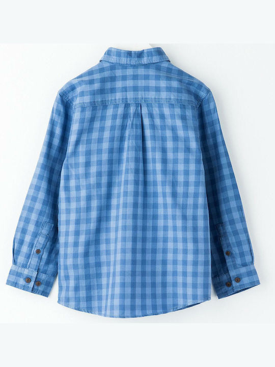 Zippy Kids Checked Shirt Blue