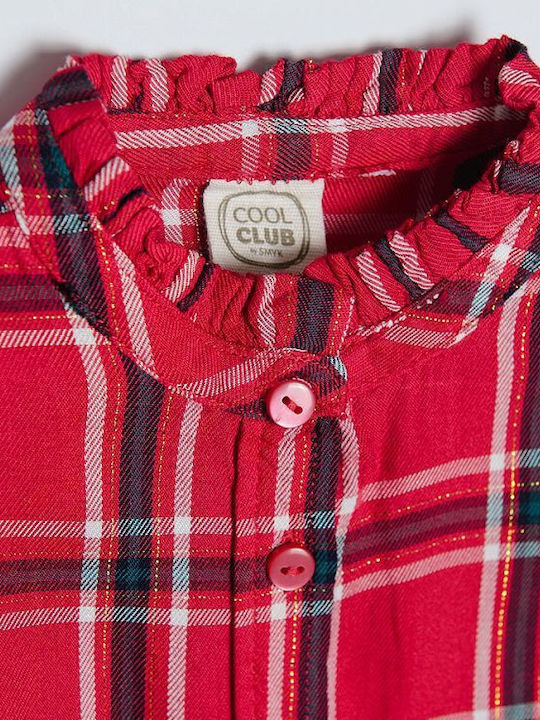 Cool Club Kids Checked Shirt Red