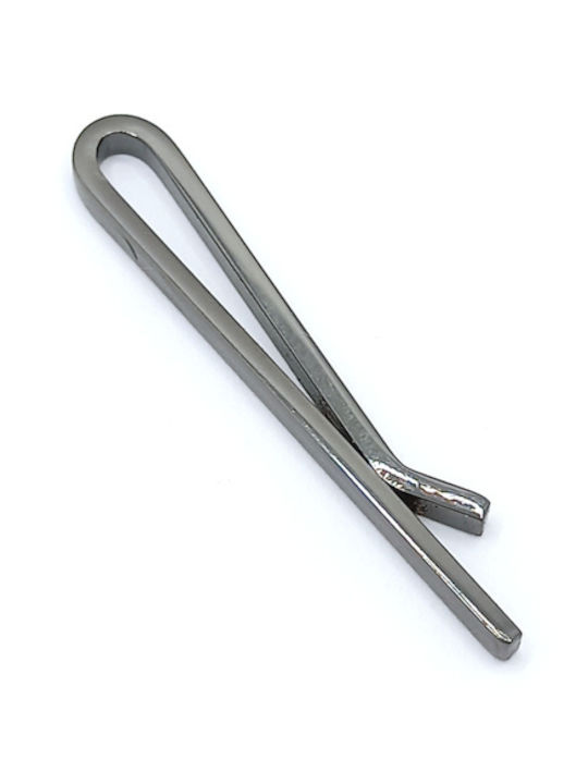 PS Silver Clip Γραβάτας από Ατσάλι Μαύρο