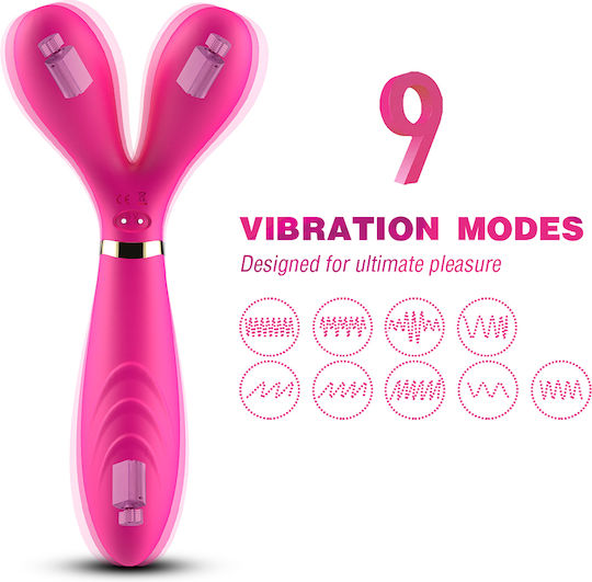 Kinksters Δονητής Μασάζ 19cm Ροζ