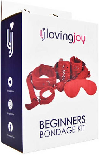 Loving Joy BDSM Kit In Red Colour 8 Pieces