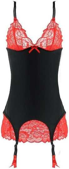 Baci Lingerie Lace Σετ Sexy Babydoll Μαύρο