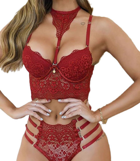 La Lolita Amsterdam Sexy Dessous-Set Rot S0048