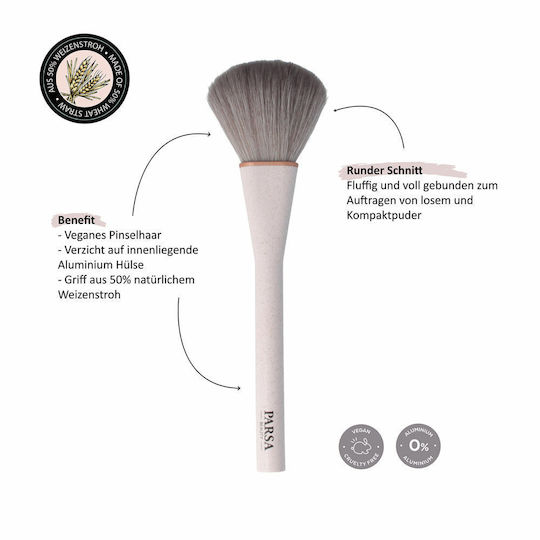 Parsa Makeup Brush for Powder made of Synthetic Hair