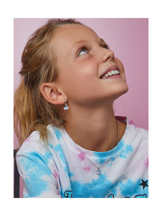 Marea Silver Chain Kids Necklaces Unicorn D02407/AV