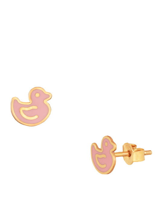 Abadianakis Kids Earrings Studs from Gold 9K