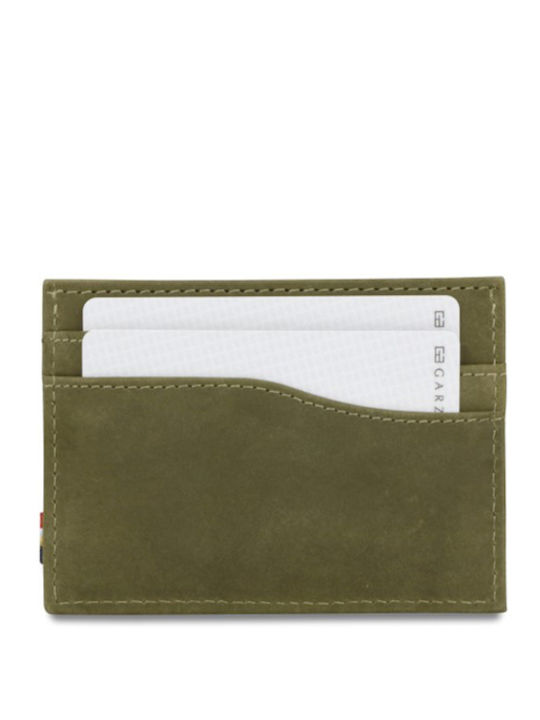Men's Wallet Cards with RFID Green
