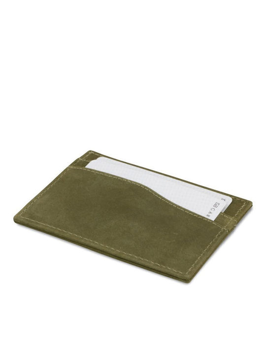 Men's Wallet Cards with RFID Green