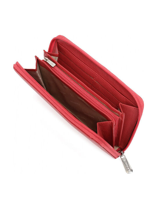 Small Leather Women's Wallet Red