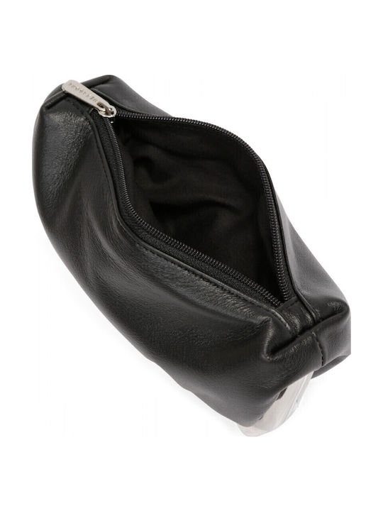 Small Leather Women's Wallet Coins Black