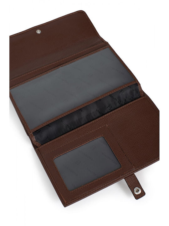 Small Leather Women's Wallet Classic Brown