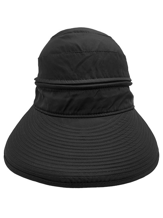Frauen Stoff Hut Schwarz