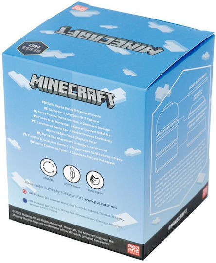 Plastic Kids' Dinner Set Minecraft Multicolour 13 x 10cm