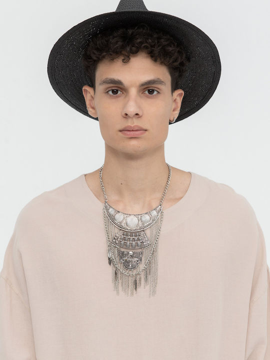 Aristoteli Bitsiani Men's Hat Fedora Black