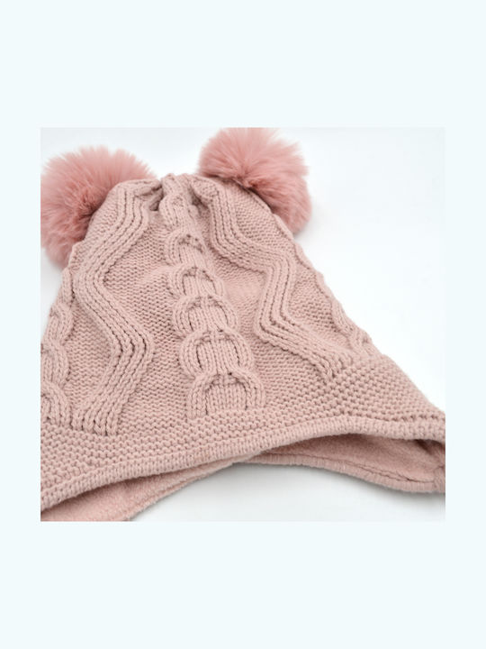 Kinder Mütze Gestrickt Rosa