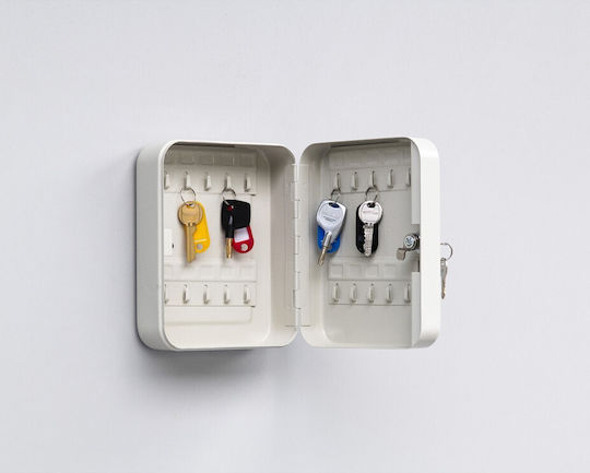 Thirard Wall Key Hook Metallic 20 Hooks With Lock 200x75cm
