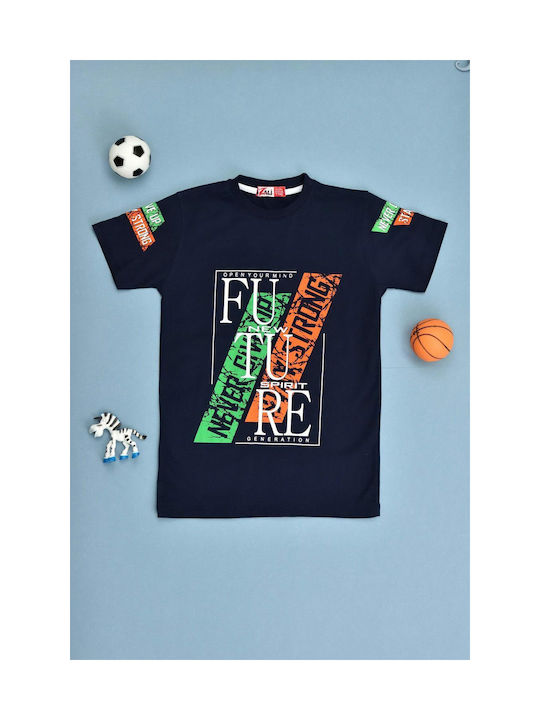 Potre Kids T-shirt Navy Blue