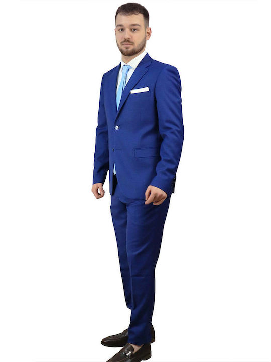 Orion Men's Suit Regular Fit Blue