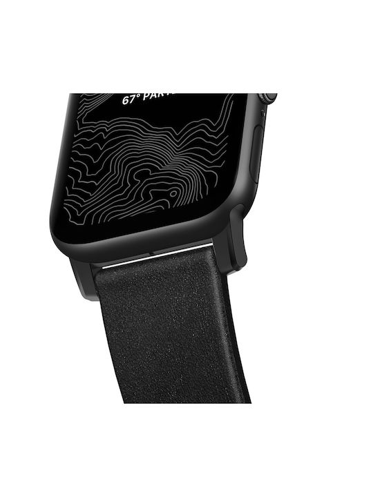 Nomad Horween Λουράκι Δερμάτινο Μαύρο (Apple Watch 38/40/41mmRealme Watch)