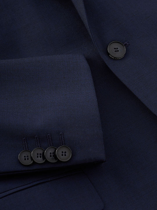 Drive Men's Suit with Vest Blue