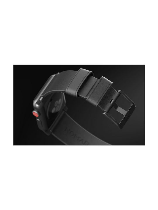 Nomad Horween Λουράκι Δερμάτινο Μαύρο (Apple Watch 38/40/41mmRealme Watch)