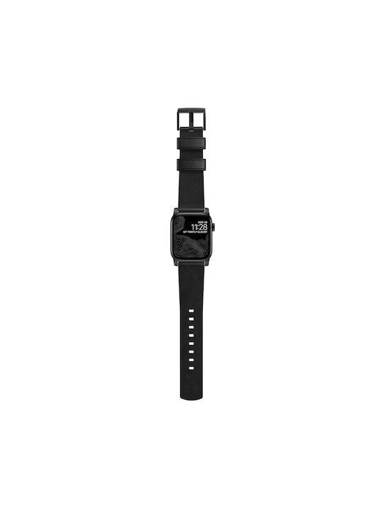Nomad Horween Λουράκι Δερμάτινο Μαύρο (Apple Watch 38/40/41mmRealme Watch)