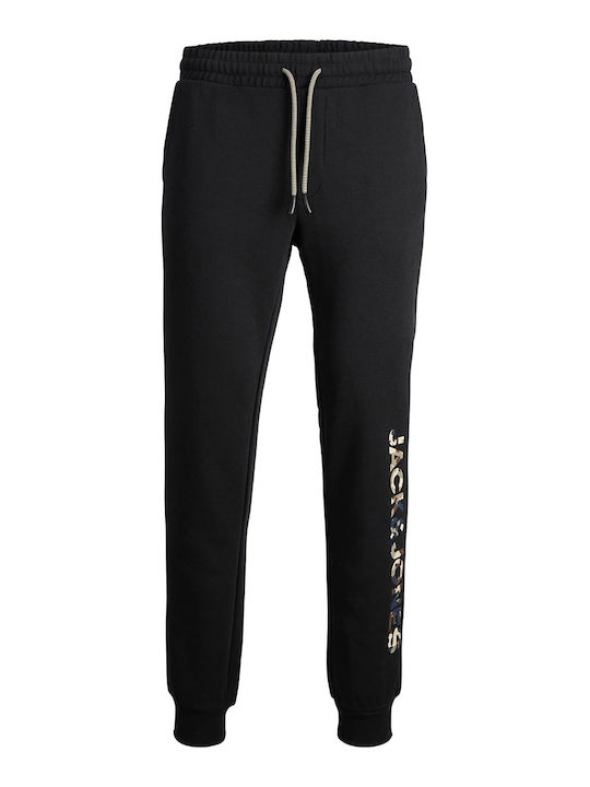 Jack & Jones Men's Sweatpants with Rubber Black