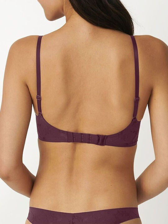 Sloggi Women's Bralette Bra Burgundy