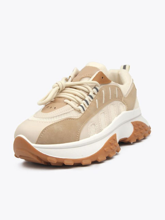 Joya Damen Chunky Sneakers Beige