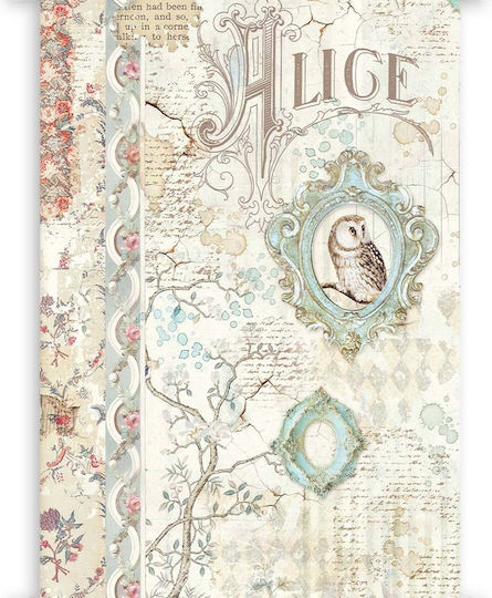 Stamperia Alice Paper Decoupage Transparent