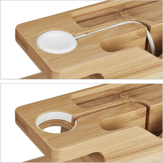 Relaxdays Desk Stand for Mobile Phone in Beige Colour