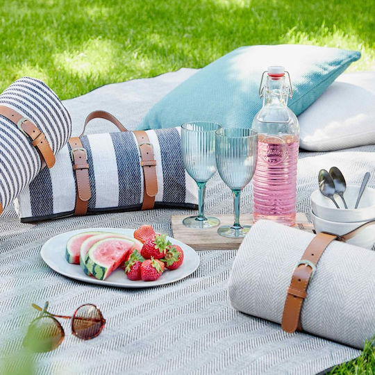 Butlers Κουβέρτα Πικ Νικ 150x150cm σε Γκρι χρώμα