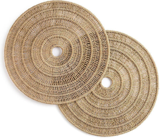 Am.Pm Platzdeckchen Rund Rattan Beige 40cm 2Stück
