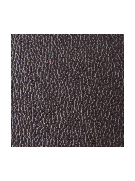BagCity PU Brown Coasters with Stand 6pcs
