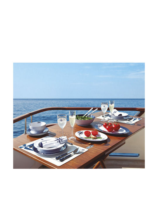 Marine Business Serving Platter Oval Multicolored