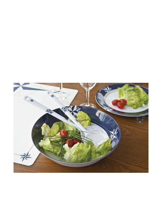 Marine Business Melamine Salad Bowl White 25x25cm