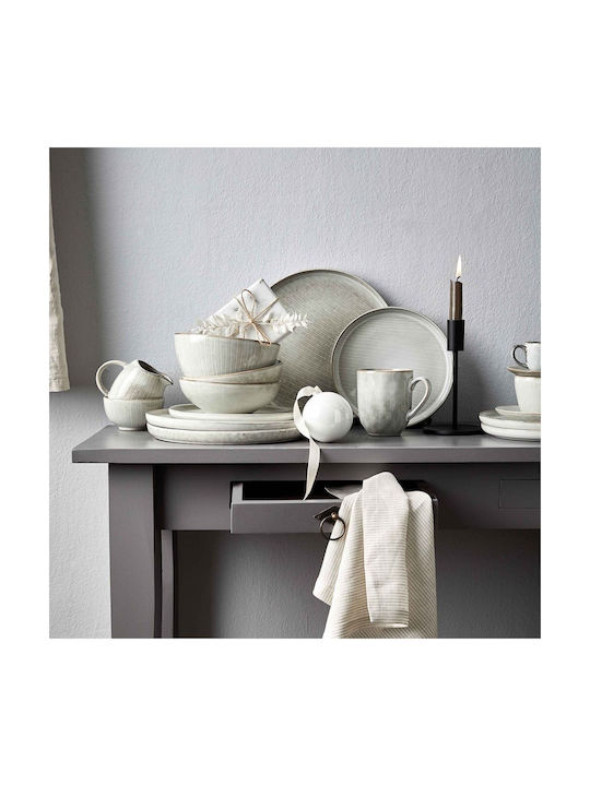 Butlers Henley Serving Bowl Cereal Round Ceramic Gray with Diameter 17cm