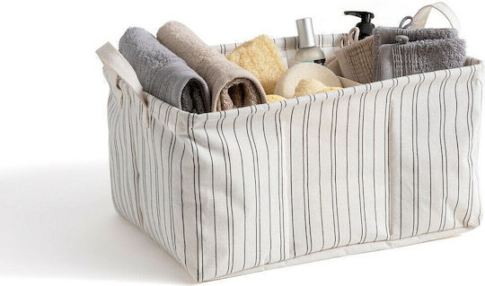 La Redoute Interieurs Aufbewahrungskorb Stoff Weiß 40cm 1Stück