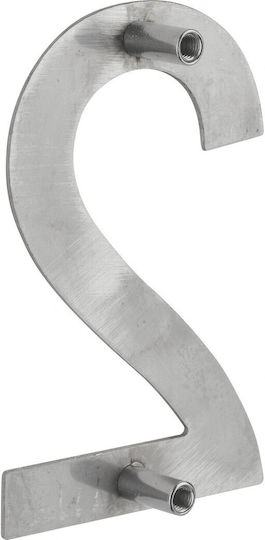 Thirard Hausnummer 2 in Silber Farbe 10cm 00067552