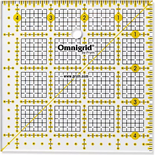 Prym Patchwork & Quilting 4.5"x4.5" Ruler