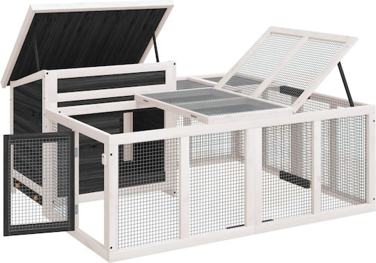vidaXL Κλουβί Τρωκτικού 144x123x67.5cm