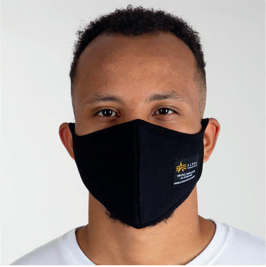 Alpha Industries Cloth Face Mask Black 128943-03 1pcs