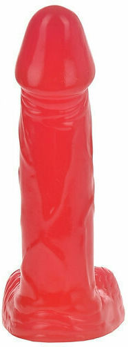 Mokko Toys Ρεαλιστικό Dildo με Όρχεις Κόκκινο 11cm