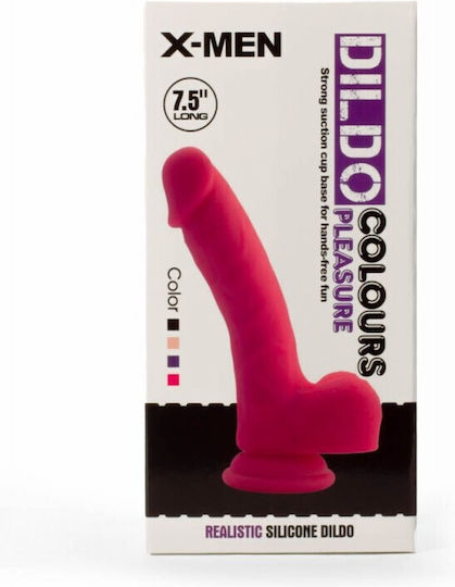 X-Men Dildo Realistic Dildo with Balls and Suction Cup Black 19cm