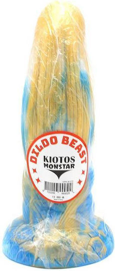 Kiotos Monstar Dildo Beast Ρεαλιστικό Dildo με Βεντούζα Χρυσό 21cm